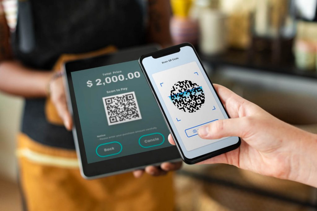 cómo operar con código QR al pagar en un local